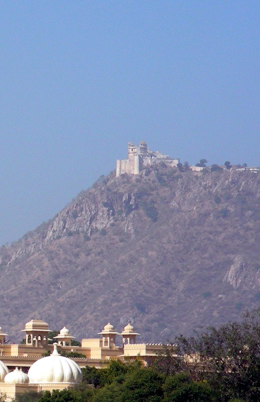 View of Sajjan Garh Palace on hill top