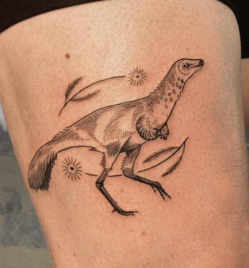 Mononykus Dinosaur Tattoo