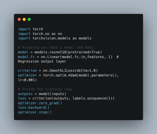 Image for Huber Loss Function