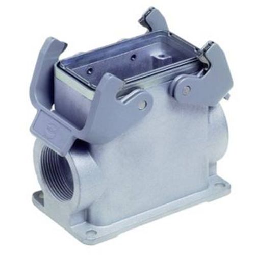 Surface mounted housing, Size: 10 B, High construction, Double locking lever
Polycarbonate (PC), Stainless steel, Side entry, 2x M32