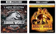 6-Movie Jurassic Park & Jurassic World Collection (Jurassic Park + The Lost World + Jurassic Park III + Jurassic World + Fallen Kingdom + Jurassic World Dominion [4K Ultra HD + Blu-ray - 2 Sets]