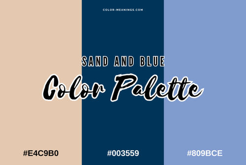 Sand and Blue Color Palette