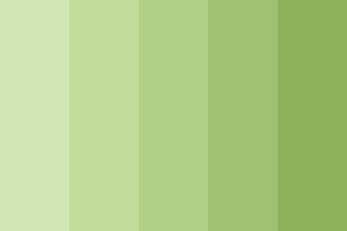 Shades of pastel green color palette