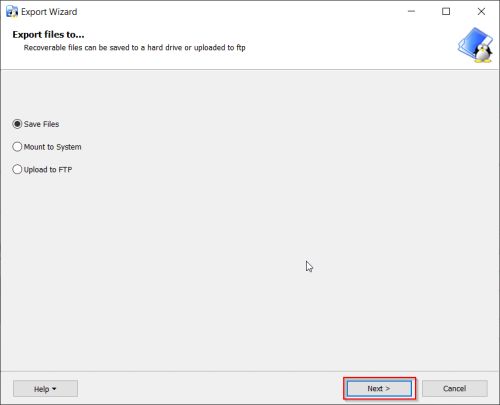 Linux Reader - valider la sauvegarde