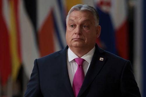Prime Minister of Hungary Viktor Orban arrives at the European Council summit at Batiment Europa on December 14, 2023 in Brussels, Belgium.