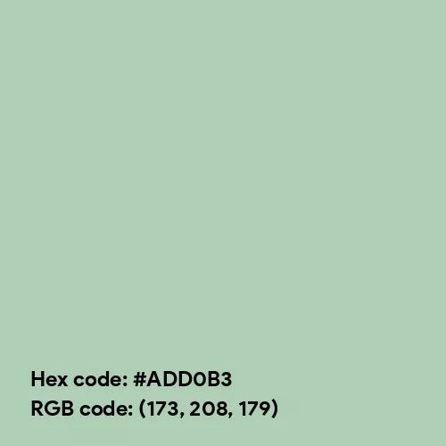 Pastel Mint Green (Hex code: ADD0B3) Color Thumbnail