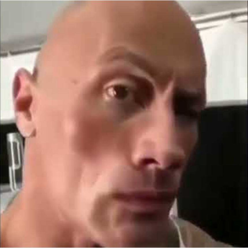 The Rock Eyebrow Raise Meme Template