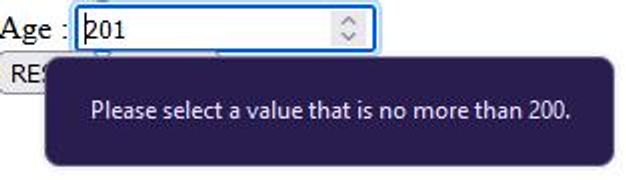 Age field in HTML forms | HTML5 Institute