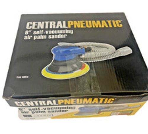 Harbor Freight Central Pneumatic 6" Self-Vacuuming Air Palm Sander W/Hose