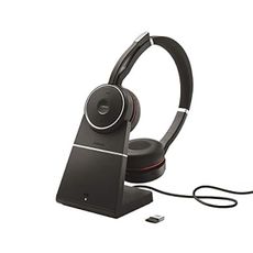 Jabra Evolve 75 Stereo UC, Charging Stand & Link 370 (Renewed)