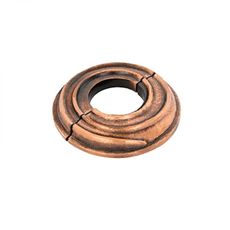 Renovators Supply Manufacturing Escutcheon Plate 3.13 in OD Escutcheon 1 in IPS Antique Copper Finish Aluminum Radiator Flange