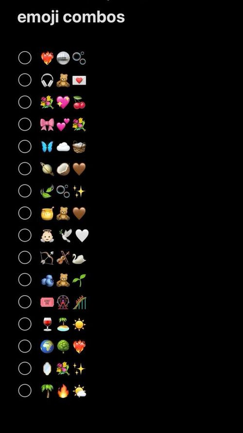 the emoji combos icon set is shown in this screenshot from an iphone