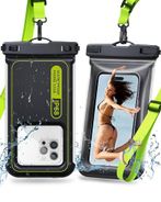 [2 Pcs] Humixx Floating Waterproof Phone Pouch [Sponge 20X Super Buoyancy] [Beach Travel Essentials], IP68 Waterproof Case Dry Bag for iPhone 15/14/13 Pro Max Samsung 24/23/22 Ultra Google Up to 8.8”