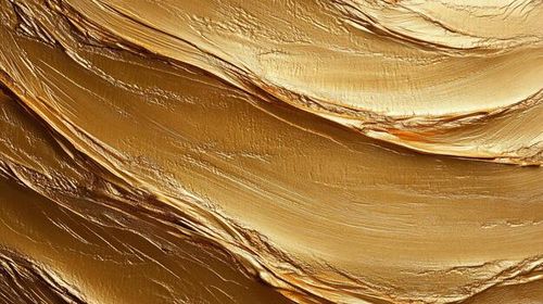 Gold paint strokes texture photo