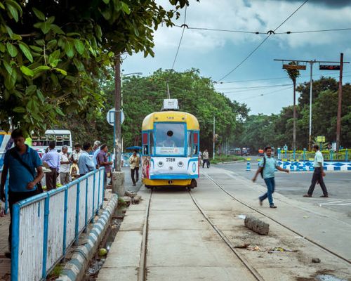 Tram 29 June, 2017. Trams in Kolkata is a tram system in the city of Kolkata, West Bengal, India, operated by the Calcutta Tramways Company (CTC). kolkata-tram stock pictures, royalty-free photos & images