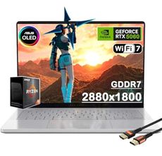 ASUS MUX ROG Zephyrus G14 14" OLED 3K 120Hz Gaming Laptop - AMD Ryzen 9 270 - - GeForce RTX 5060-Window 11 Home-W/HDMI Cable (Window 11 Home, 16GB RAM | 2TB PCIe SSD)