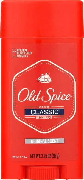Old Spice Deodorant, Classic, Original Scent