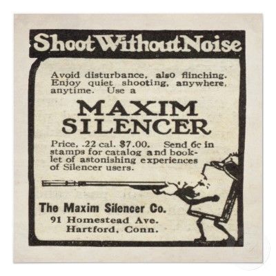 Maxim Silencer advert | Vintage ads, Ads, Vintage guns