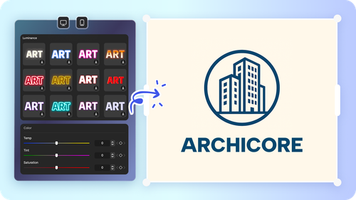Customize logo easily with CapCut's free AI logo generator