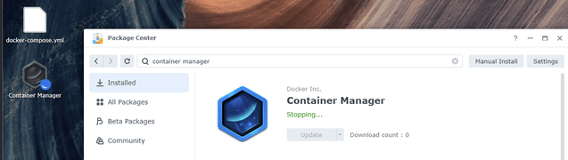 Synology DSM Container Manager