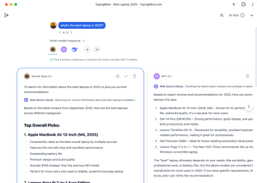 Chat with multiple AI models