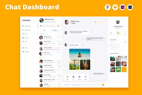 Preview: Chat, Messages & Messenger Dashboard & UI Kit