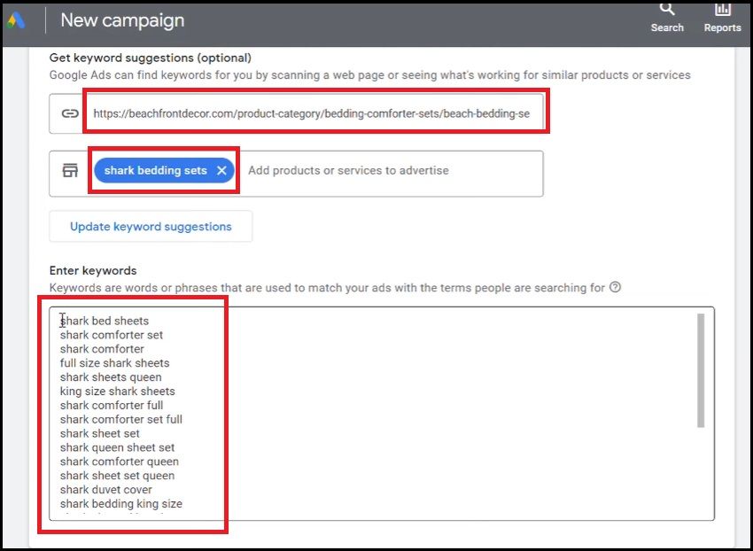 use the google keyword tool available in google ads