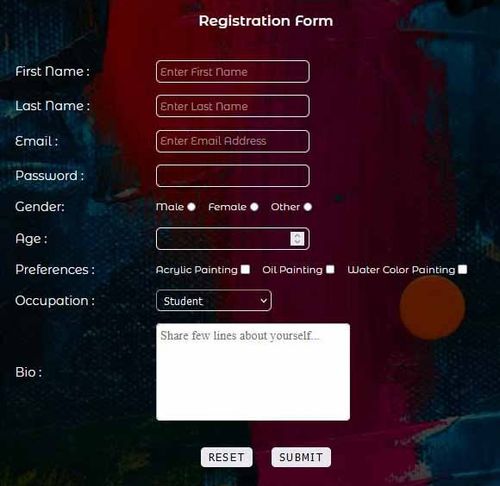 Simple HTML and CSS Form | HTML Institute