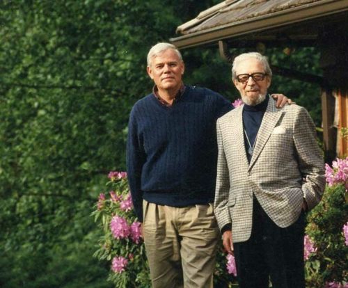 Birch Bay resident Steve Hodel, l., and his father Dr. George Hodel at Steve Hodel’s former house in Bellingham in 1995. When George Hodel died in 1999, Steve Hodel, a career Los Angeles police detective, began putting together the pieces that his father was the likely killer of the Black Dahlia, one of the largest unsolved murder cases in U.S. history. Steve Hodel, a New York Times best selling author, will give a presentation on his investigation at 2 p.m. Saturday, July 13 at Village Books