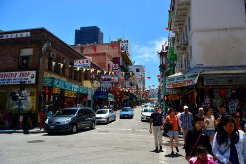 San Francisco streets, view of China town