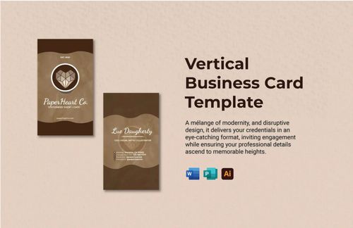 Vertical Business Card Template in Word, Illustrator, Publisher - Download | Template.net