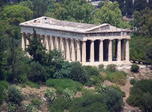 view of hephaisteion of athens in 2008 2