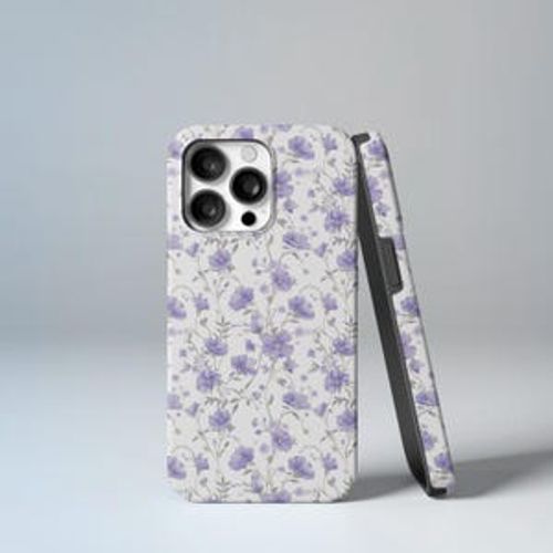 Purple flowers Phone Case | flower | Cover for iPhone 16 15 14 13 12 11 Plus Pro Max Case - Samsung Galaxy S24 S23 S22 Ultra