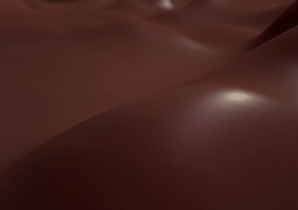 organic liquid forms with chocolate color - fondo chocolate fotograf&iacute;as e im&aacute;genes de stock
