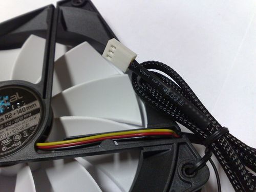 three pin connector on a computer fan