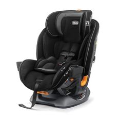 Chicco Fit4 4-in-1 Convertible Car Seat, Rear-Facing Seat for Infants 4-40 lbs., Forward-Facing Car Seat 25-65 lbs., Booster 40-100 lbs. | Element/Black