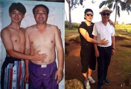 黄晓明童年照全家福