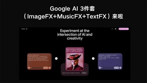 Google AI 三件套（ImageFX+MusicFX+TextFX）来啦