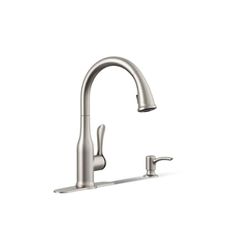 KOHLER K-R23863-SD-VS Motif Kitchen Faucets with Pull Down Sprayer, Kitchen Sink Faucets, Spot-Resistant, Vibrant Stainless