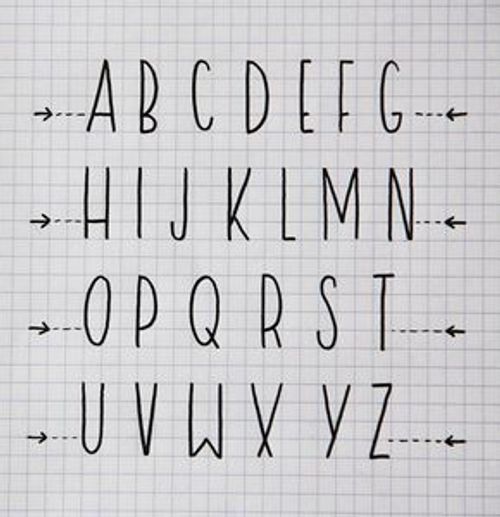 abecedario letra bonita para titulos