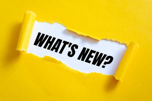 Text sign showing What's New?
