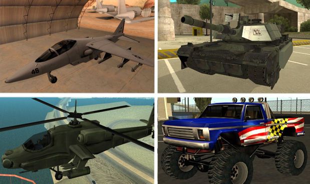Vehículos GTA San Andreas PC