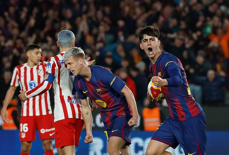 FC Barcelona Vs Atletico Madrid Copa Del Rey soccer-Marc Bernal