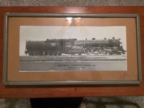 Vintage Montreal Locomotive Works Builder’s Photo Canadian National 5700 Train