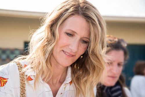 Laura Dern signing autographs on the Promenade des Planches during the 43rd Deauville American Film festival, on August 2, 2017 in Deauville, France. Laura dern stock images, royalty-free photos and pictures