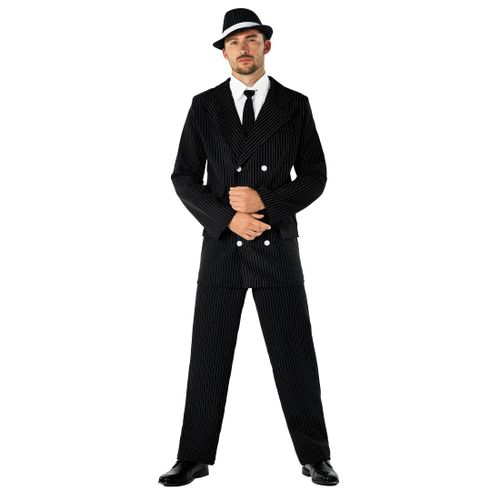 fun shack Gangster Costume Men - 1920s Roaring 20s Adult Gangster Outfit - Vintage Style Costume for Parties