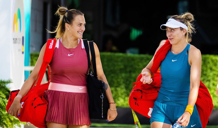 Aryna Sabalenka and Paula Badosa friendly
