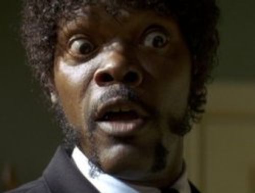 Samuel L Jackson Pulp Fiction Shouting Face Meme Template