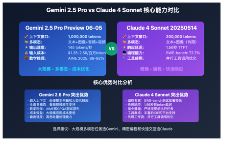 gemini 2 5 pro vs claude 4 sonnet comprehensive comparison image 0 图示