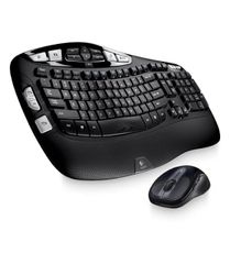 Logitech MK550 Wireless Wave Keyboard and Laser Mouse Combo w/ 128-BIT AES Encryption 2.4GHZ USB